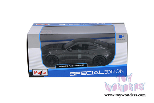 Maisto - Ford Mustang GT Hard Top (2015, 1/24 scale diecast model car, Gray) 31508GY
