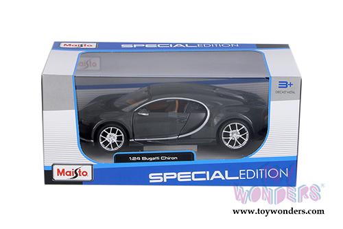  Maisto - Special Edition | Bugatti Chiron Hardtop (1/24 scale diecast model car, Gray) 31514GY