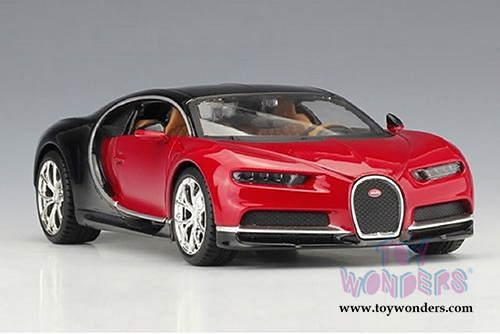 Maisto - Special Edition | Bugatti Chiron Hardtop (1/24 scale diecast model car, Red/Black) 31514R