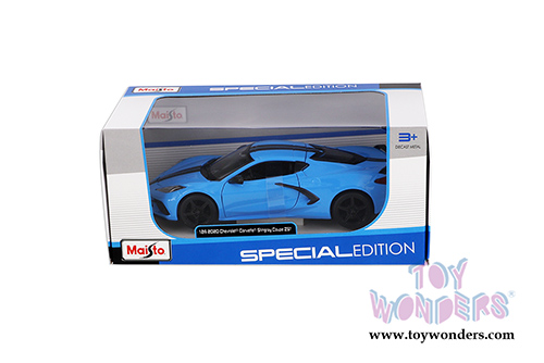 Maisto - Special Edition | Chevrolet&reg; Corvette&reg; Stingray Coupe Z51 (2020, 1/24 scale diecast model car, Blue) 31527BU