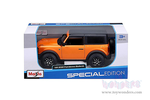  Maisto - Special Edition | Ford Bronco Badlands (2021, 1/24 scale diecast model car, Cyber Orange) 31530OR