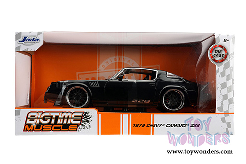 Jada Toys Bigtime Muscle | Chevy&reg; Camaro&reg; Z28 Hard Top (1979, 1/24 scale diecast model car, Black) 31584/4