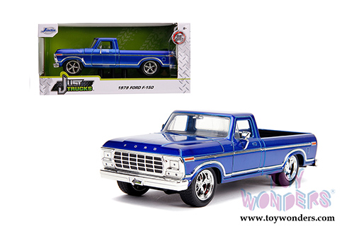 Jada Toys Just Trucks - Ford F-150 Custom Pickup (1979, 1/24 scale diecast model car, Candy Blue) 31597