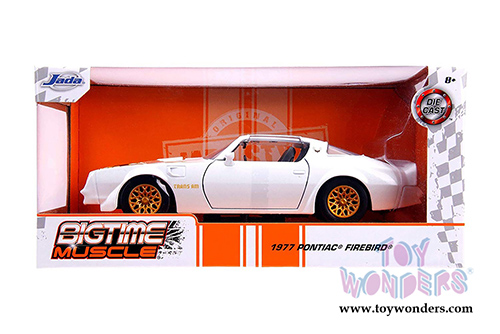 Jada Toys Bigtime Muscle | Pontiac&reg; Firebird&reg; Trans Am T-Top (1977, 1/24 scale diecast model car, Pearl White) 31600/4