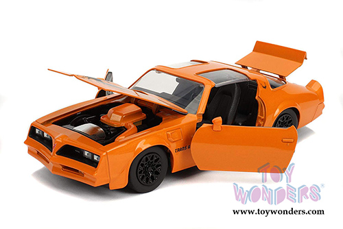 Jada Toys Bigtime Muscle | Pontiac&reg; Firebird&reg; Trans Am T-Top (1977, 1/24 scale diecast model car, Metallic Orange) 31601/4