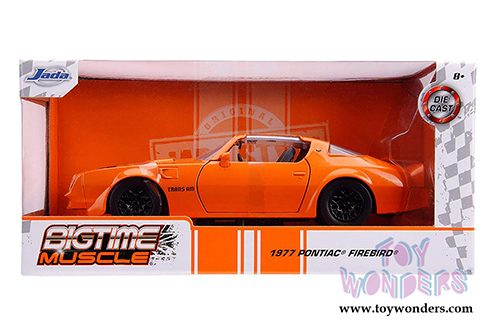 Jada Toys Bigtime Muscle | Pontiac&reg; Firebird&reg; Trans Am T-Top (1977, 1/24 scale diecast model car, Metallic Orange) 31601/4
