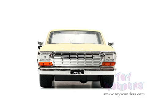 Jada Toys - I Love The 70's | Ford F-150 Pickup Truck (1979, 1/24 scale diecast model car, Cream) 31609