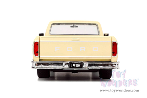 Jada Toys - I Love The 70's | Ford F-150 Pickup Truck (1979, 1/24 scale diecast model car, Cream) 31609