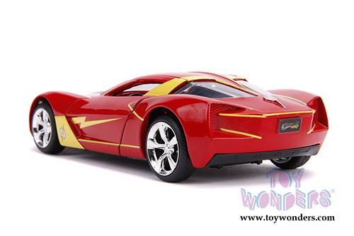 Jada Toys - Hollywood Rides | The Flash Chevrolet&reg; Corvette&reg; Stingray (2009, 1/32 scale diecast model car, Red/Yellow) 31610