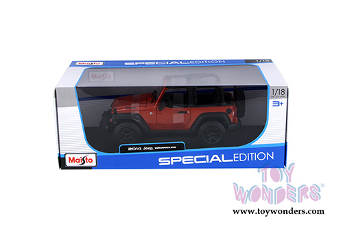 Maisto - Special Edition | Jeep&reg; Wrangler Topless (2014, 1/18 scale diecast model car, Copper) 31610CO