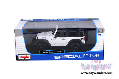  Maisto - Special Edition | Jeep&reg; Wrangler Topless (2014, 1/18 scale diecast model car, White) 31610W