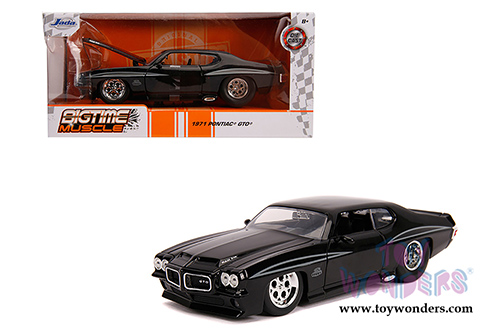 Jada Toys Bigtime Muscle | Pontiac&reg; GTO Judge Hardtop (1971, 1/24 scale diecast model car, Glossy Black) 31644