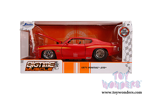 Jada Toys Bigtime Muscle | Pontiac&reg; GTO Judge Hardtop (1971, 1/24 scale diecast model car, Glossy Red) 31645