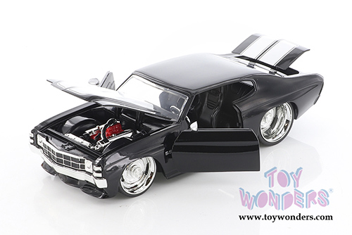 Jada Toys Bigtime Muscle - Chevrolet&reg; Chevelle SS  Hardtop (1971, 1/24 scale diecast model car, Black) 31653