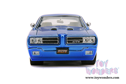 Jada Toys Bigtime Muscle | Pontiac&reg; GTO&reg; Judge Hardtop (1969, 1/24 scale diecast model car, Blue) 31667