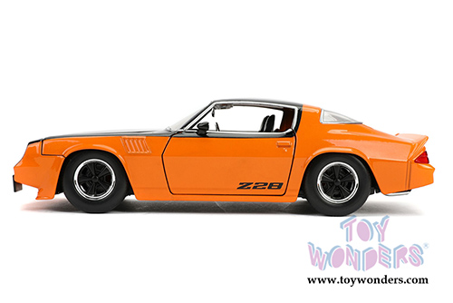 Jada Toys Bigtime Muscle - Chevrolet® Camaro® Z28 Hardtop (1979, 1/24 scale diecast model car, Orange/Black) 31669