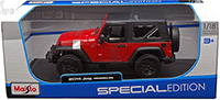 Maisto - Jeep Wrangler Hardtop (2014, 1/18 scale diecast model car, Red) 31676R
