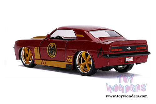 Jada Toys - Hollywood Rides | Marvel Avengers Iron Man Chevrolet&reg; Camaro&reg; SS (1969, 1/32 scale diecast model car, Red/Gold) 31744