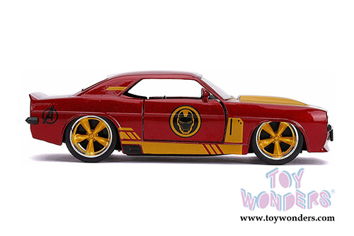 Jada Toys - Hollywood Rides | Marvel Avengers Iron Man Chevrolet&reg; Camaro&reg; SS (1969, 1/32 scale diecast model car, Red/Gold) 31744