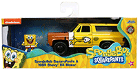 Jada Toys - Hollywood Rides | Chevy® K5 Blazer with SpongeBob SquarePants Figure (1980, 1/32 scale diecast model car, Brown/Yellow) 31798