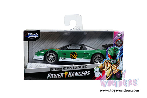 Jada Toys - Power Rangers Honda NSX Type-R Japan Spec Green Ranger (2002, 1/32 scale diecast model car, Green) 31843/24
