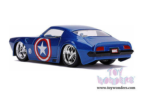 Jada Toys - Hollywood Rides | Marvel Avengers Captain America Pontiac&reg; Firebird&reg; (1972, 1/32 scale diecast model car, Blue) 31845/24