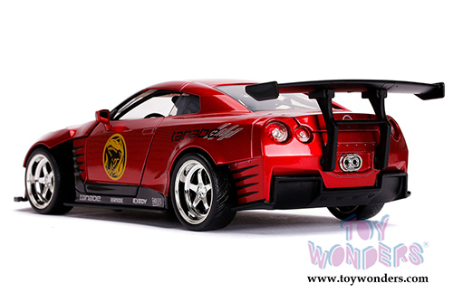 Jada Toys - Hollywood Rides | Nissan GT-R (R35) with Red Ranger figure (2009, 1/24, diecast model car, Red) 31908
