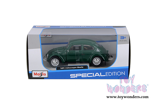 Maisto - Volkswagen Beetle Hardtop (1973, 1/24 scale diecast model car, Green) 31926GN