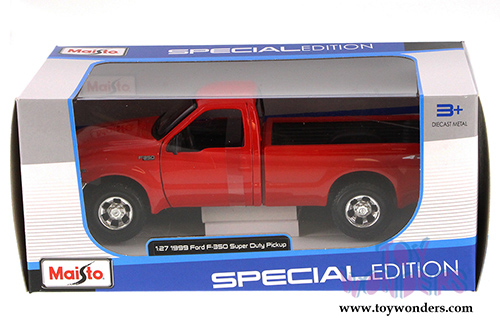 Maisto - Ford Mighty F350 Super Duty Pickup (1/27 scale diecast model car, Red) 31937R