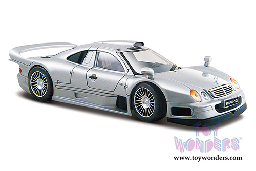 Maisto - Mercedes-Benz CLK-GTR Hardtop (1/26 scale diecast model car, Silver) 31949SV