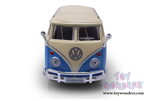 Maisto - Volkswagen Van "Samba" Bus (1/25 scale diecast model car, Blue) 31956BU