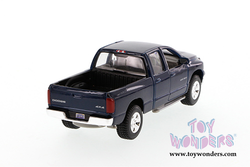 Maisto - Dodge Ram Quad Cab Pickup Truck (2002, 1/27 scale diecast model car, Blue) 31963BU