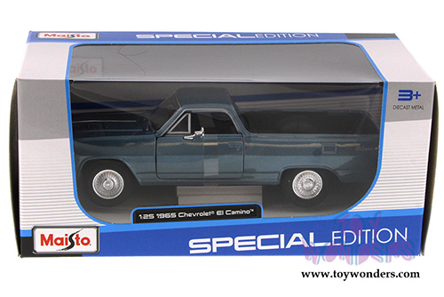Maisto - Chevrolet El Camino Hardtop (1965, 1/24 scale diecast model car, Blue) 31977BU