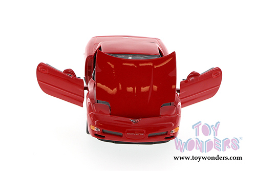 Maisto - Chevy Corvette Z06 Hard Top (2002, 1/24 scale diecast model car, Red) 31989R