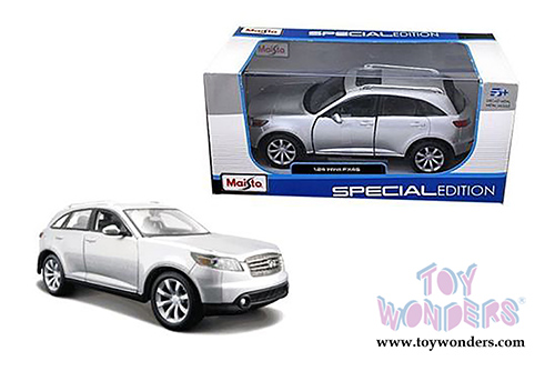 Maisto - Infiniti FX45 SUV w/ Sunroof (2005, 1/24 scale diecast model car, Silver) 31994SV