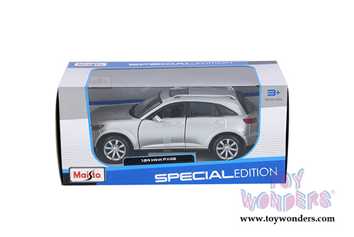 Maisto - Infiniti FX45 SUV w/ Sunroof (2005, 1/24 scale diecast model car, Silver) 31994SV