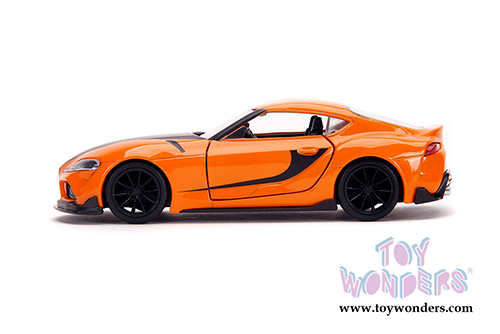 Jada Toys Fast & Furious - Han's Toyota Supra Hardtop (2020, 1/32 scale diecast model car, Orange/Black) 32016