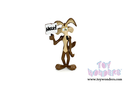 Jada Toys - Looney Toons | Plymouth Road Runner with Wile E. Coyote Figure (1970, 1/24, diecast model car, Blue/Black) 32038/4