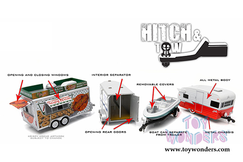 Greenlight - Hitch & Tow Series 4 (1/64 scale diecast model car, Asstd.) 32040/48