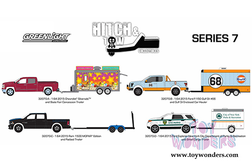 Greenlight - Hitch & Tow Series 7 (1/64 scale diecast model car, Asstd.) 32070/48