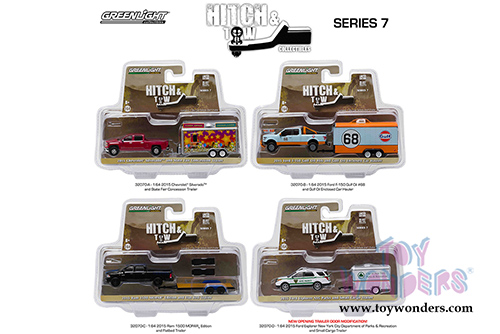 Greenlight - Hitch & Tow Series 7 (1/64 scale diecast model car, Asstd.) 32070/48