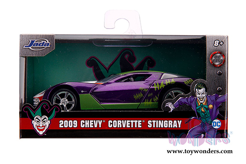 Jada Toys - DC Comics | Chevrolet&reg; Corvette&reg; Stingray (2009, 1/32, diecast model toy, Purple/Green) 32096