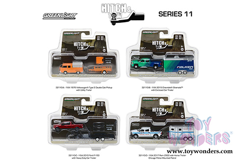 Greenlight - Hitch & Tow Series 11 (1/64 scale diecast model car, Asstd.) 32110/48
