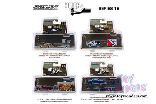 Greenlight - Hitch & Tow Series 18 (1/64 scale diecast model car, Asstd.) 32180/6