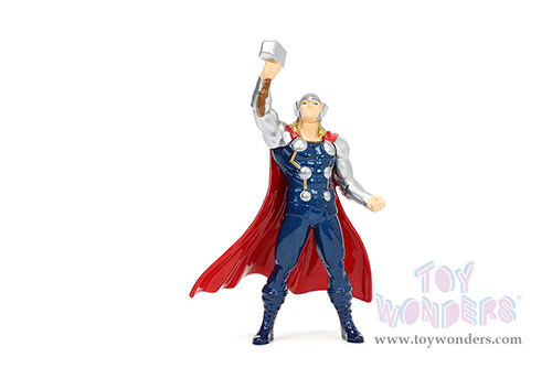 Jada Toys - Dodge Challenger SRT Hellcat with Marvel Thor Diecast Figure (2015, 1/24, diecast model car, Dark Blue) 32186