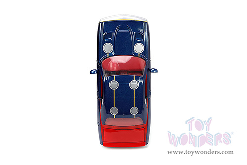 Jada Toys - Dodge Challenger SRT Hellcat with Marvel Thor Diecast Figure (2015, 1/24, diecast model car, Dark Blue) 32186