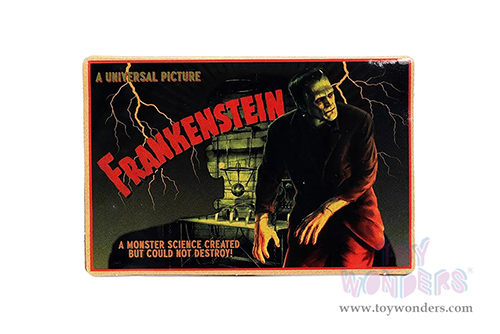 Jada Toys - Hollywood Rides | Universal Monsters Chevrolet® Suburban™ with Frankenstein Diecast Figure (1957, 1/24, diecast model toy, Gray/Black) 32191