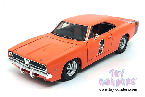 Maisto HD Custom - Dodge Charger R/T #1 Hardtop (1969, 1/25 scale diecast model car, Orange) 32196OR