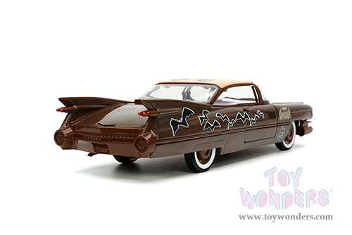 Jada Toys - Hollywood Rides | General Mills Cadillac&reg; Coupe Deville&trade; with Count Chocula&trade; Diecast Figurine (1959, 1/24, diecast model car, Dark Brown) 32204