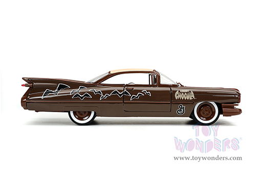 Jada Toys - Hollywood Rides | General Mills Cadillac&reg; Coupe Deville&trade; with Count Chocula&trade; Diecast Figurine (1959, 1/24, diecast model car, Dark Brown) 32204